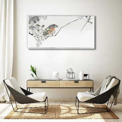 Tableau sur toile Oiseaux sur une branche
