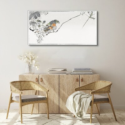 Tableau sur toile Oiseaux sur une branche