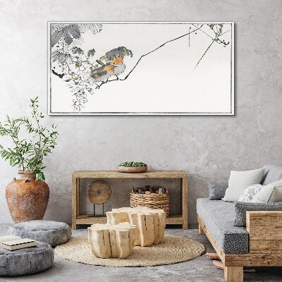 Tableau sur toile Oiseaux sur une branche