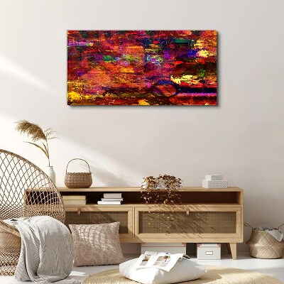 Tableau imprimé sur toile Abstraction colorée aux couleurs intenses
