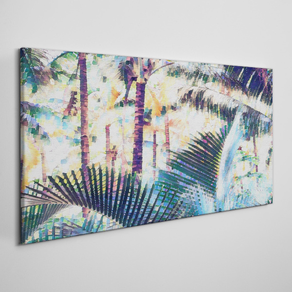 Tableau sur toile Paysage tropical aux couleurs pastel