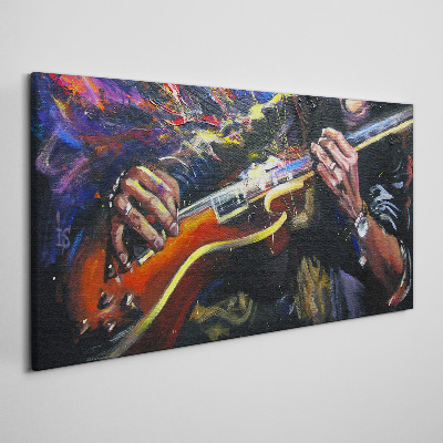 Tableau imprimé sur toile La passion musicale en couleurs