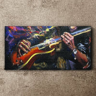 Tableau imprimé sur toile La passion musicale en couleurs