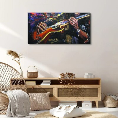 Tableau imprimé sur toile La passion musicale en couleurs