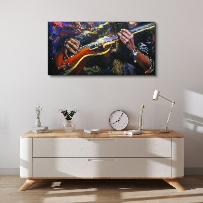 Tableau imprimé sur toile La passion musicale en couleurs