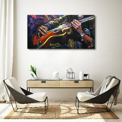 Tableau imprimé sur toile La passion musicale en couleurs