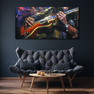 Tableau imprimé sur toile La passion musicale en couleurs