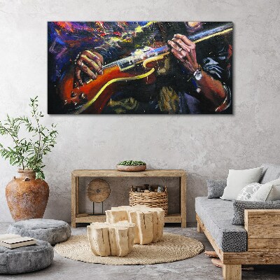 Tableau imprimé sur toile La passion musicale en couleurs