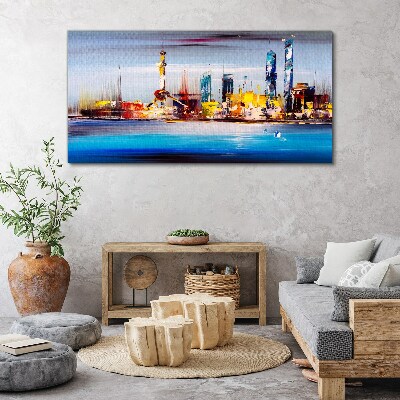 Tableau toile imprimée Panorama urbain moderne