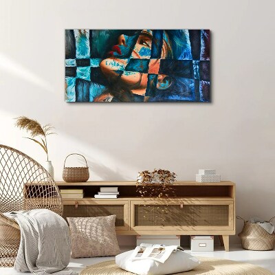 Tableau imprimé sur toile Fragments d'émotion en couleur