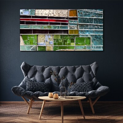 Tableau toile imprimée Paysage abstrait en verre