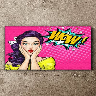 Tableau toile imprimée La surprise dans le Pop Art