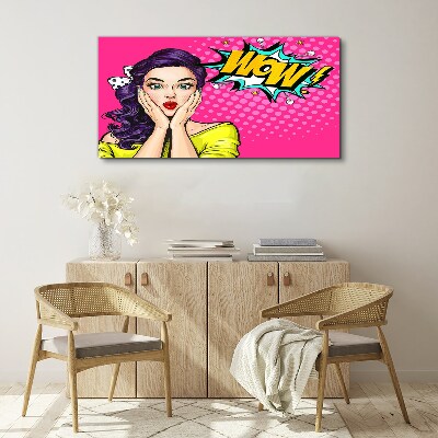 Tableau toile imprimée La surprise dans le Pop Art