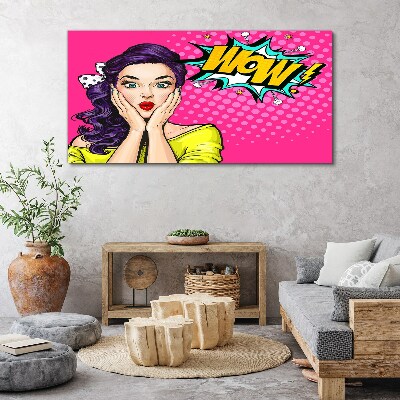 Tableau toile imprimée La surprise dans le Pop Art