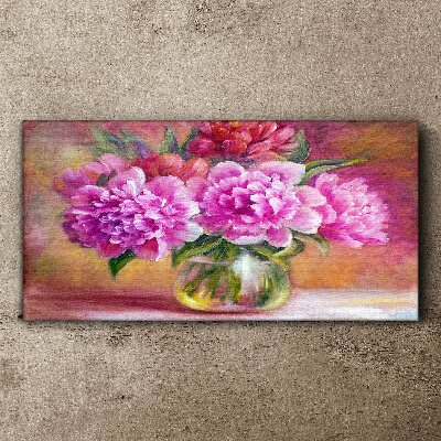 Tableau imprimé sur toile Fleurs de printemps dans un vase