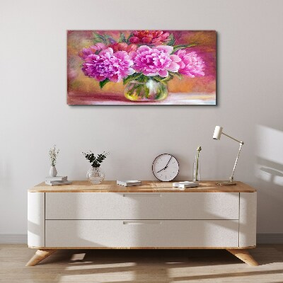 Tableau imprimé sur toile Fleurs de printemps dans un vase