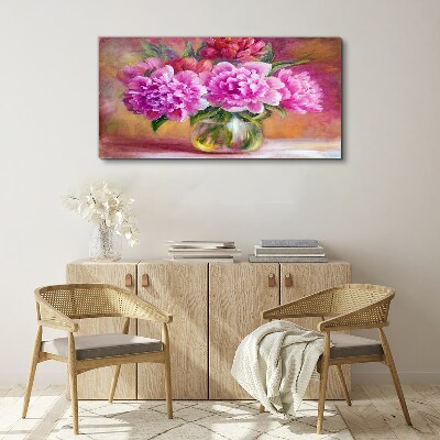Tableau imprimé sur toile Fleurs de printemps dans un vase