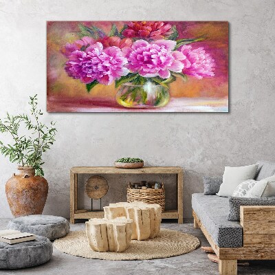 Tableau imprimé sur toile Fleurs de printemps dans un vase