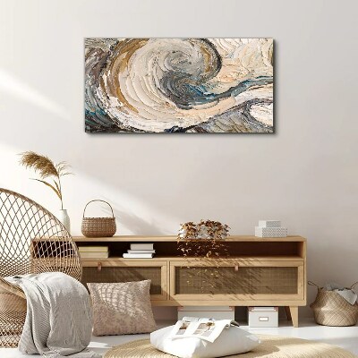 Tableau imprimé sur toile Ondes de couleurs dynamiques