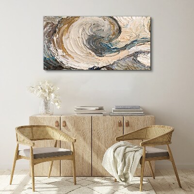 Tableau imprimé sur toile Ondes de couleurs dynamiques