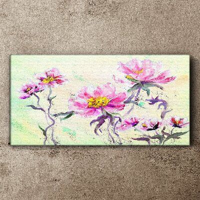 Tableau sur toile Rêves floraux aux nuances délicates