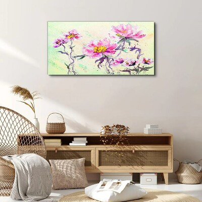 Tableau sur toile Rêves floraux aux nuances délicates