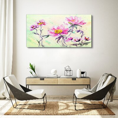 Tableau sur toile Rêves floraux aux nuances délicates