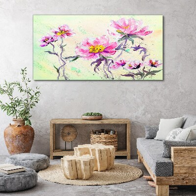 Tableau sur toile Rêves floraux aux nuances délicates