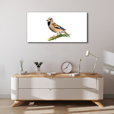 Tableau sur toile Un oiseau sur une brindille