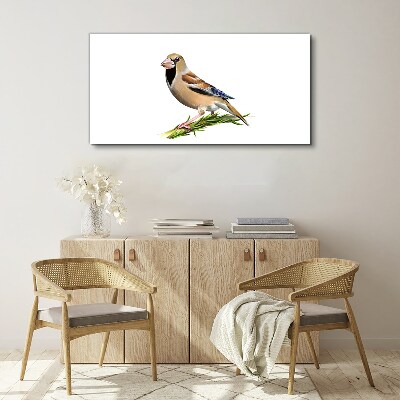 Tableau sur toile Un oiseau sur une brindille