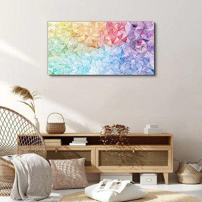 Tableau imprimé sur toile Mosaïque colorée de triangles