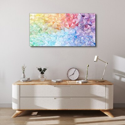 Tableau imprimé sur toile Mosaïque colorée de triangles