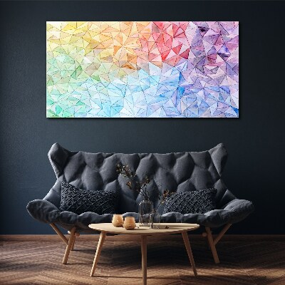 Tableau imprimé sur toile Mosaïque colorée de triangles