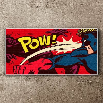 Tableau toile imprimée Super-héros en action