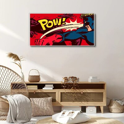 Tableau toile imprimée Super-héros en action