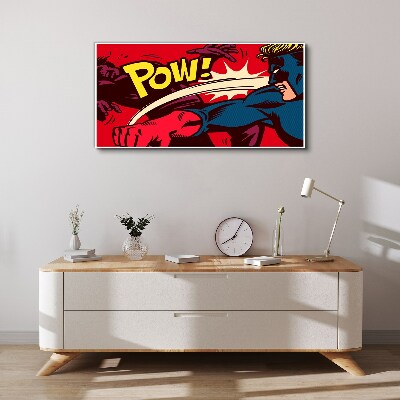 Tableau toile imprimée Super-héros en action