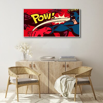Tableau toile imprimée Super-héros en action