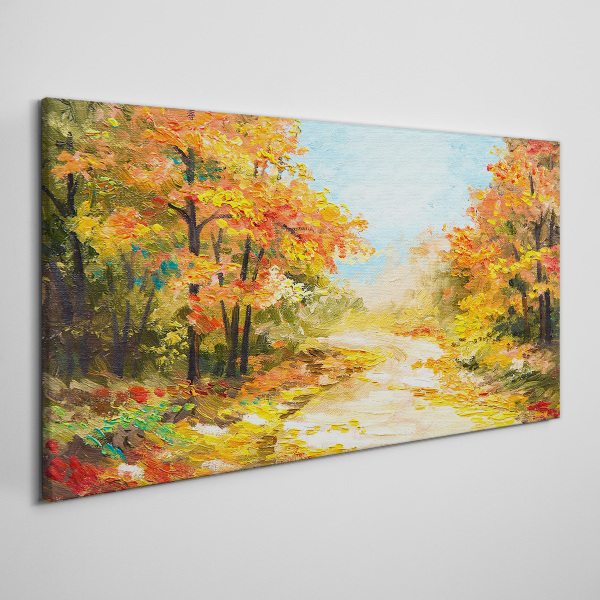 Tableau sur toile Allée d'automne