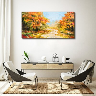 Tableau sur toile Allée d'automne