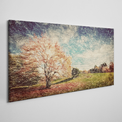 Tableau sur toile Allée d'automne