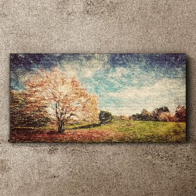 Tableau sur toile Allée d'automne