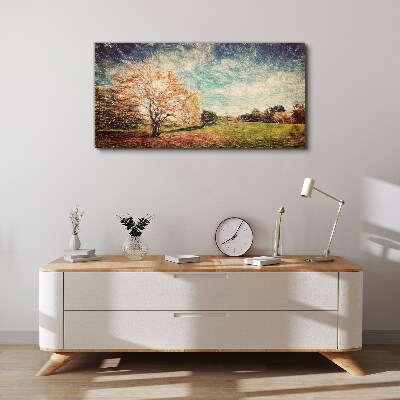 Tableau sur toile Allée d'automne