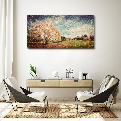 Tableau sur toile Allée d'automne