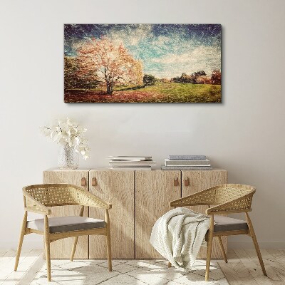 Tableau sur toile Allée d'automne