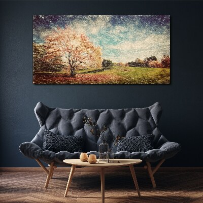 Tableau sur toile Allée d'automne