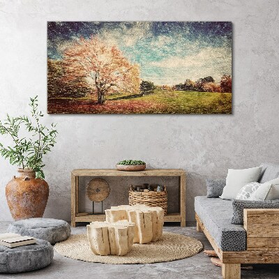 Tableau sur toile Allée d'automne