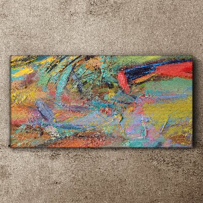 Tableau imprimé sur toile Paysage abstrait coloré