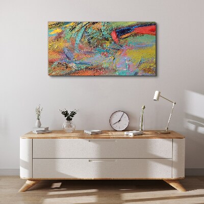 Tableau imprimé sur toile Paysage abstrait coloré