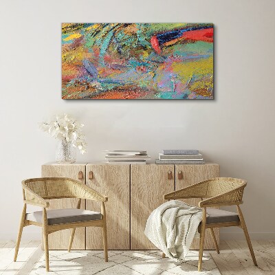 Tableau imprimé sur toile Paysage abstrait coloré