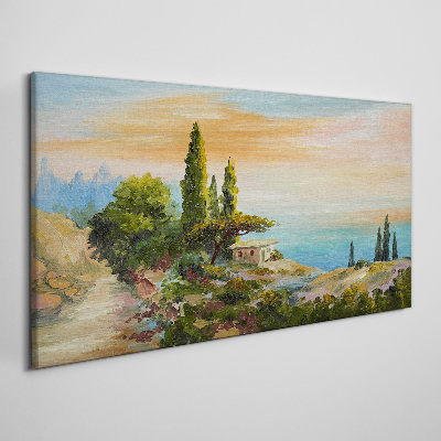 Tableau sur toile Un paysage balnéaire paisible